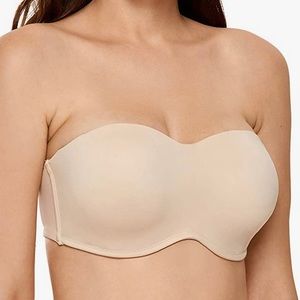 NWT Delimira Strapless Bra Minimizer